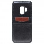 Wholesale Galaxy S9 Leather Style Credit Card Case (Black)